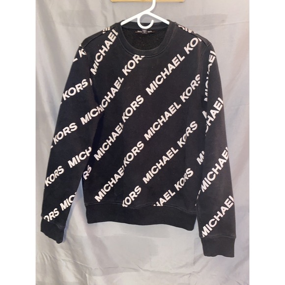 Michael Kors Other - EUC Mens MICHAEL KORS Print Black Pullover‎ Crewneck Sweatshirt Size S Medium